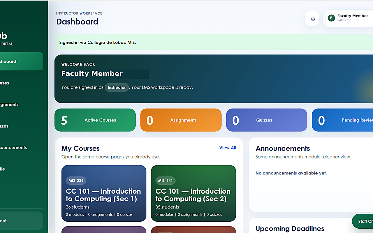 CdLHub Learning Management System